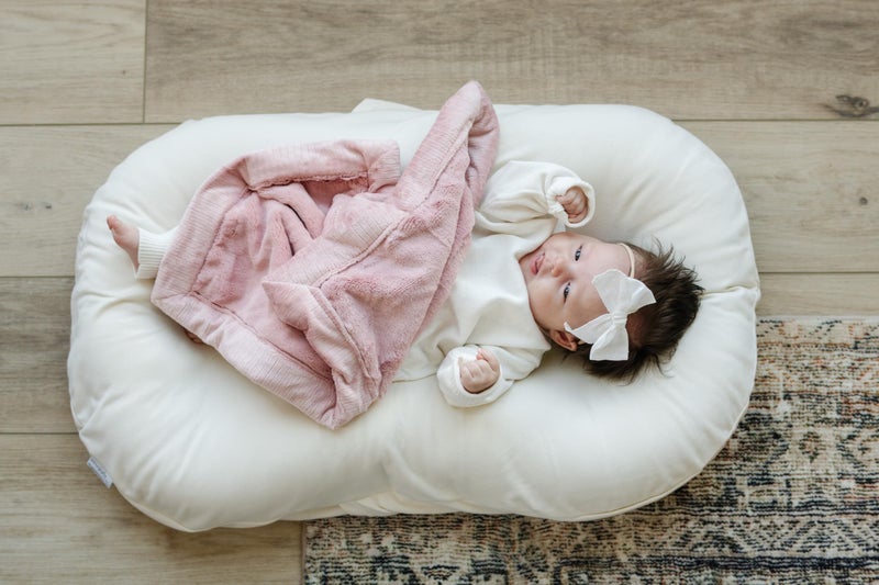 SARANONI Luxury Receiving Blankets for Babies | Ultra-Soft Lush and Boutique Quality Baby Blanket | Ballet Slipper Pink - 40" x 30" - Image 5